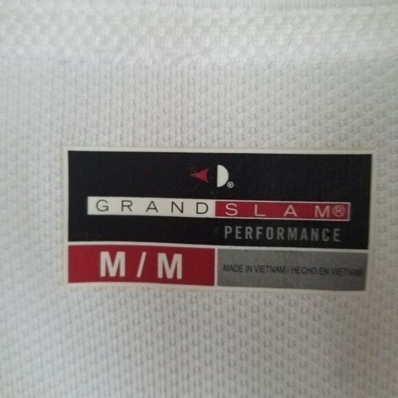 Grand Slam Performance White Textured Golf Polo - Picture 3 of 8